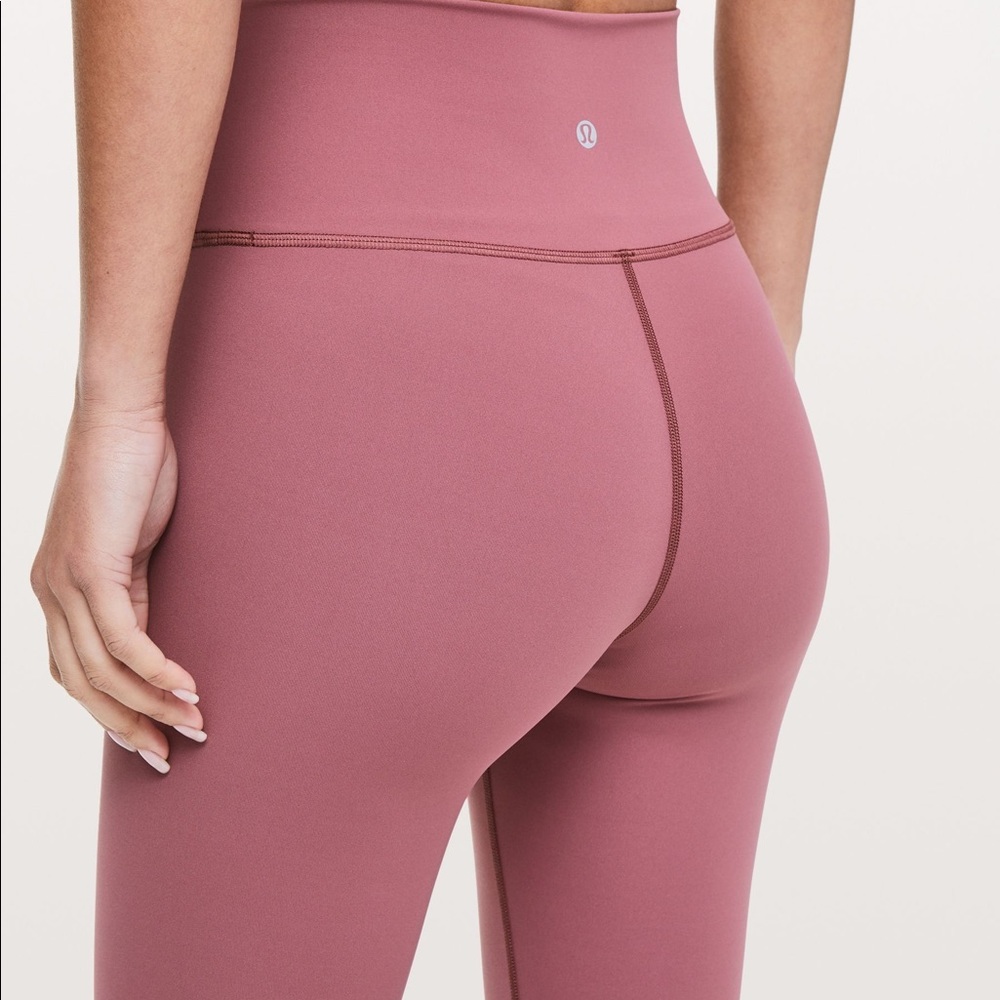 lululemon wunder under luxtreme 7/8 misty Merlot